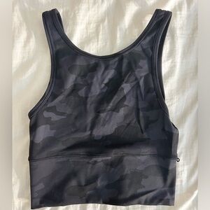 Lululemon high neck cropped tank top